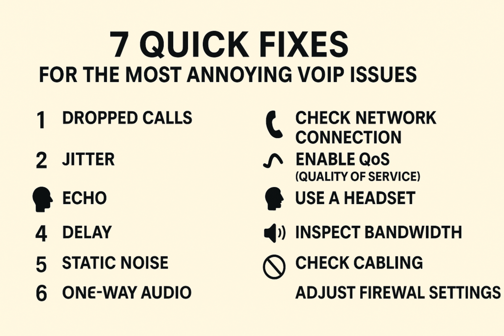 7 Quick Fixes for the Most Annoying VoIP Issues