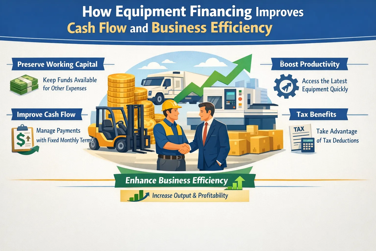 How Equipment Financing Improves Cash Flow and Business Efficiency
