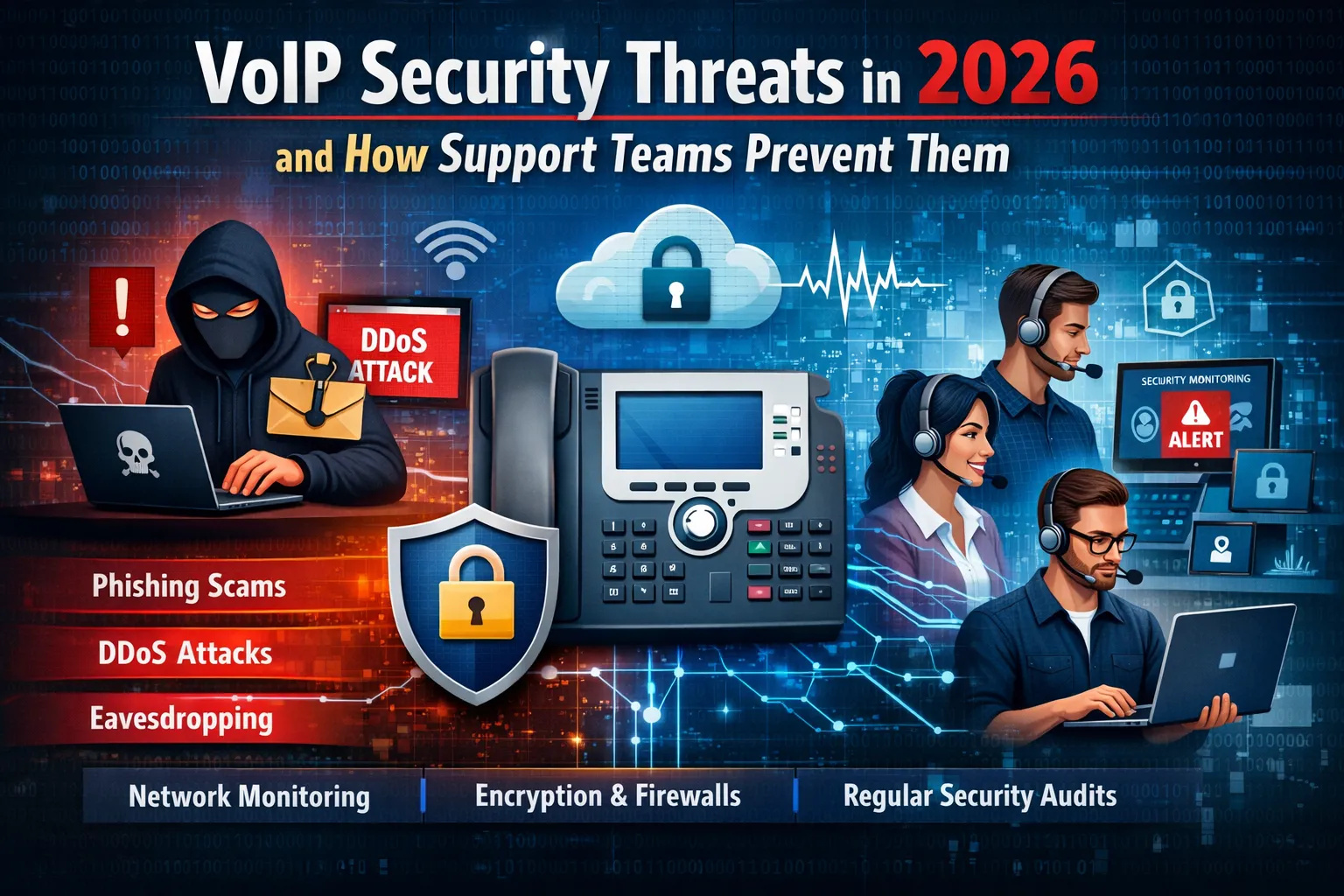 VoIP Security Threats 2026: How Support Teams Prevent Attacks