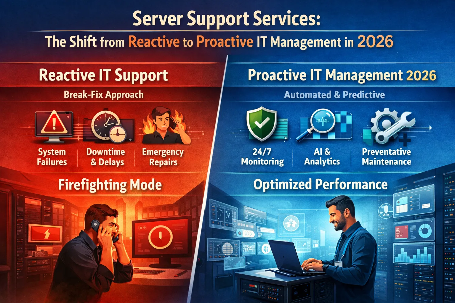 Server Support Services: The Shift from Reactive to Proactive IT Management in 2026
