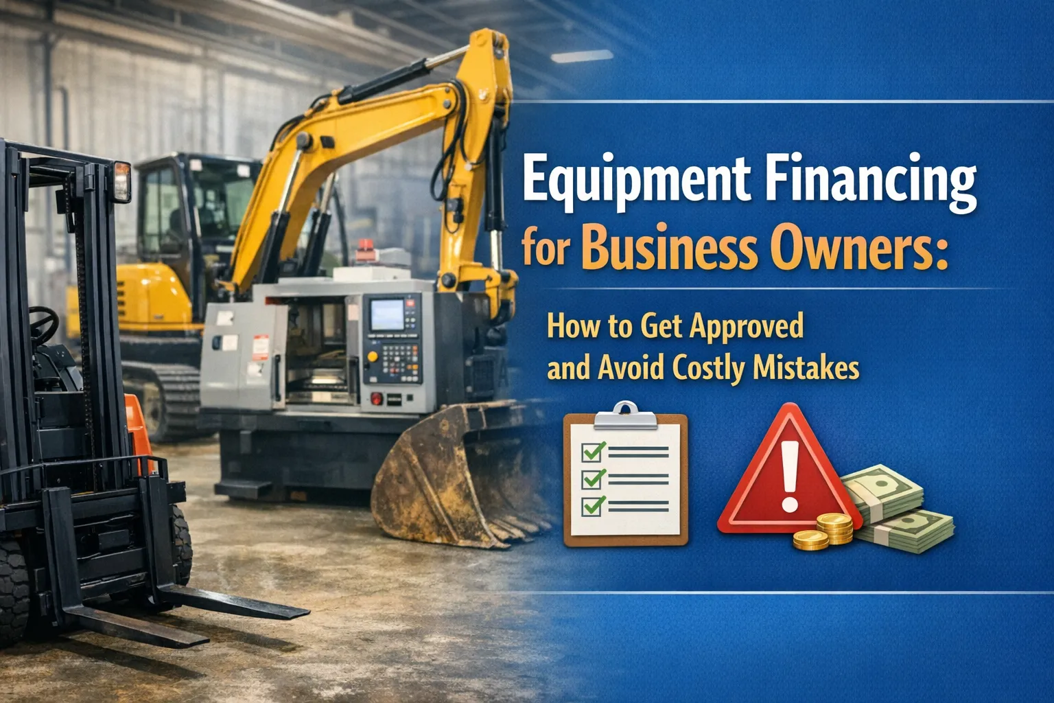 Equipment Financing for Business Owners: How to Get Approved and Avoid Costly Mistakes
