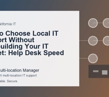 Southern California IT for retail and distributed teams supported by ECASYS