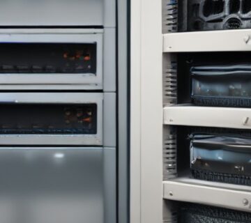 Network equipment housed in office server cabinets 