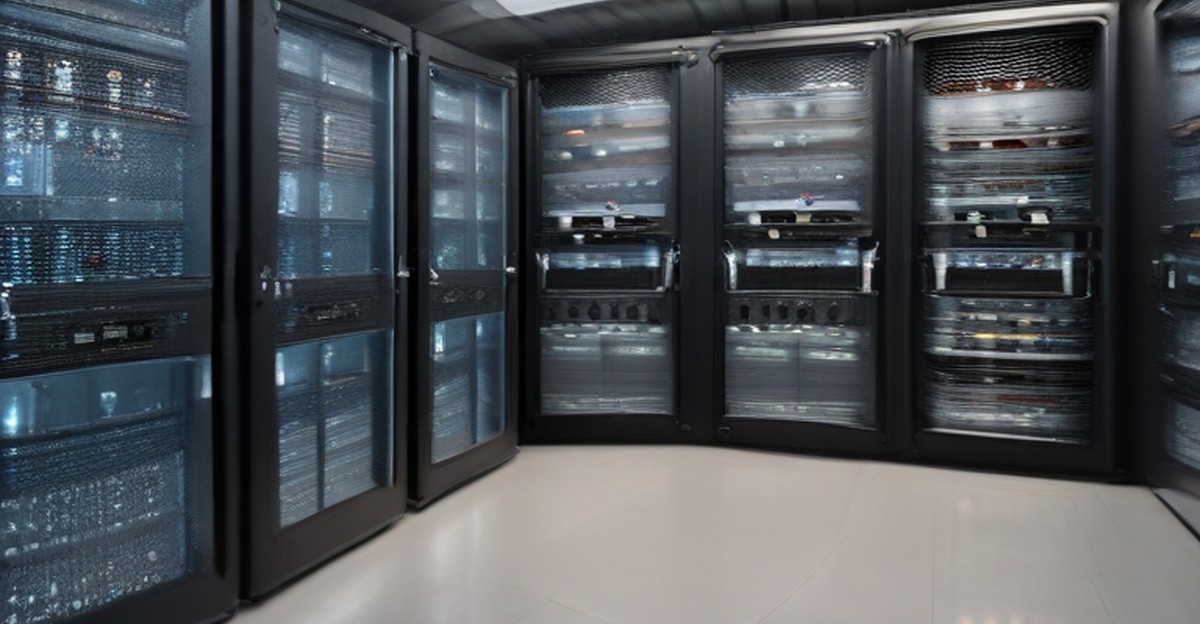 Server racks supporting shared business applications 