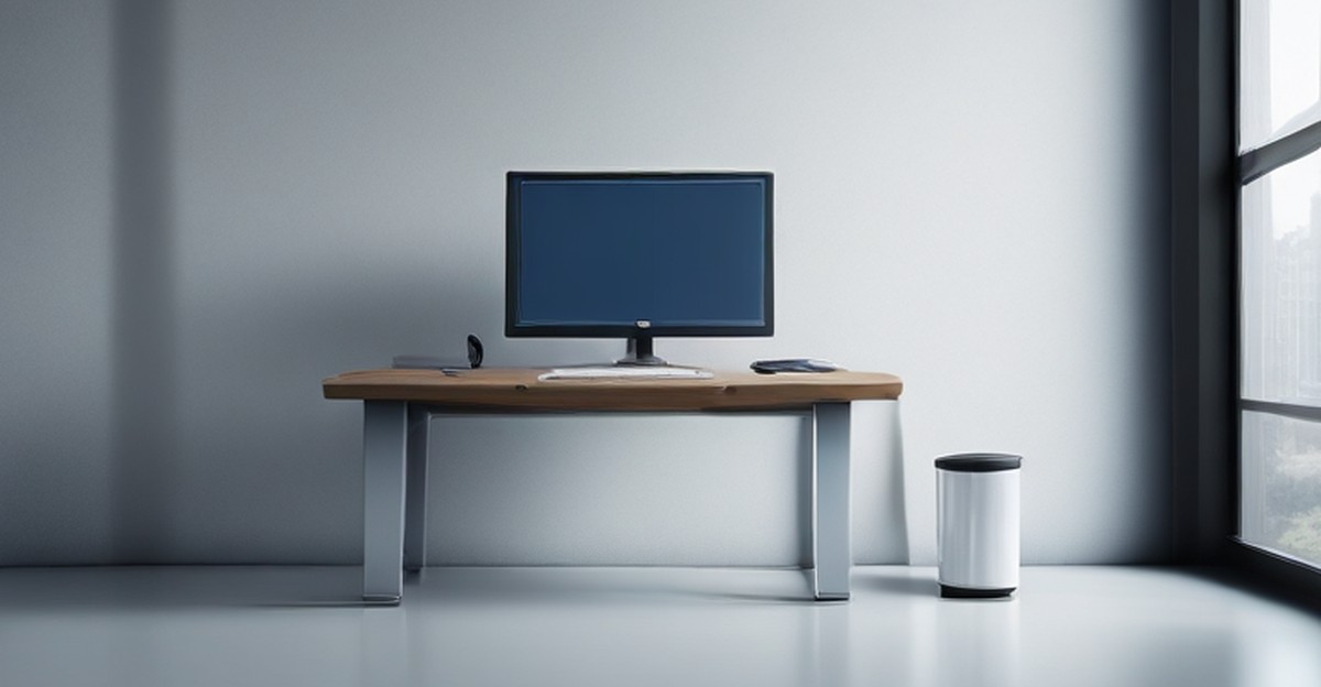 Desktop workstation in a tidy professional office 