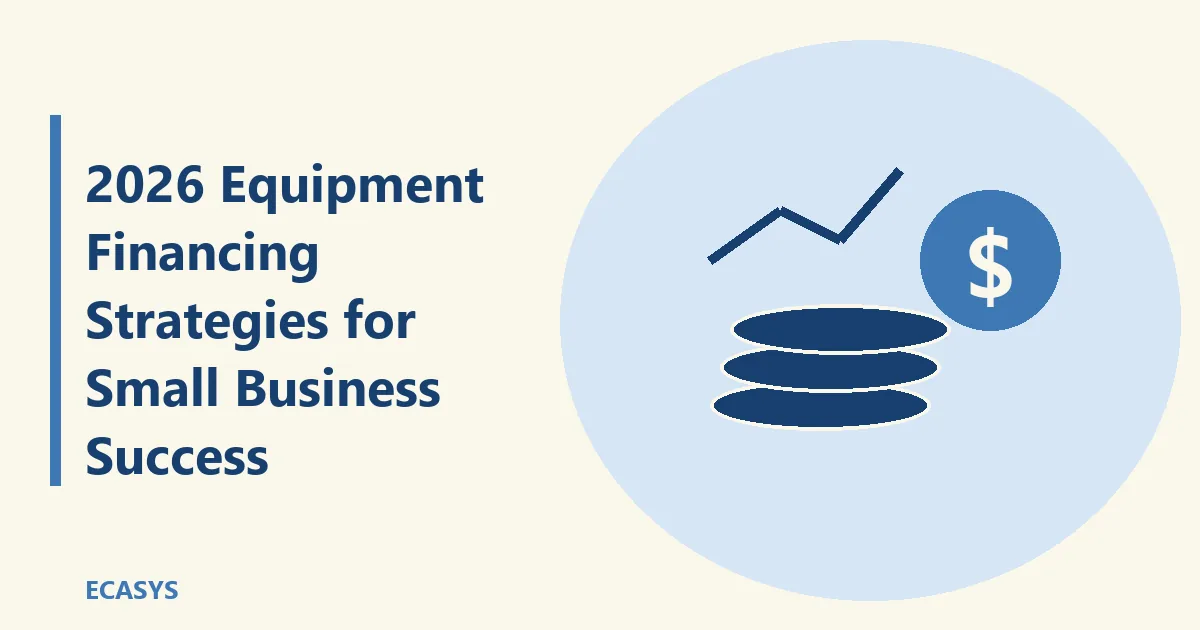 ECASYS illustration: 2026 Equipment Financing Strategies for Small Business Success