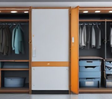 A quiet server closet being decommissioned beside a bright office, illustrating support coverage   ECASYS, Southern California