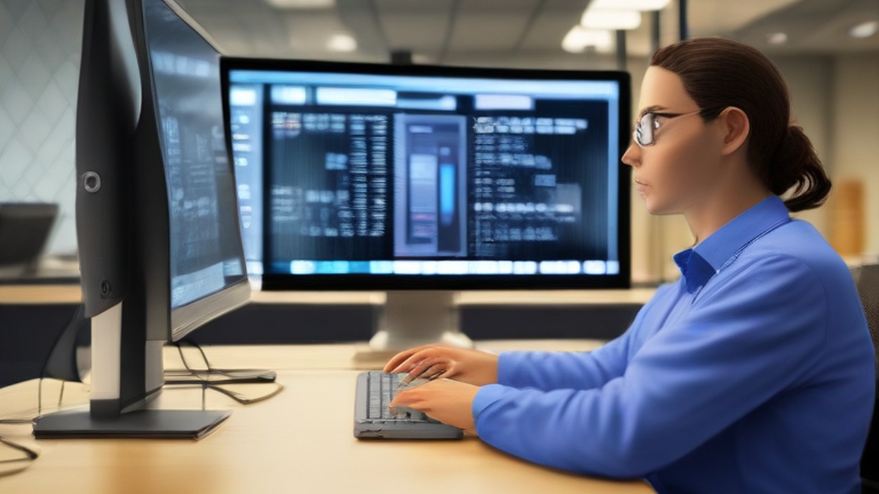 A support headset beside a keyboard at an IT monitoring desk, illustrating help desk speed - ECASYS, Southern California