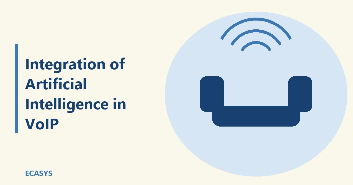 ECASYS illustration: Integration of Artificial Intelligence in VoIP: The Future of Smart Communication