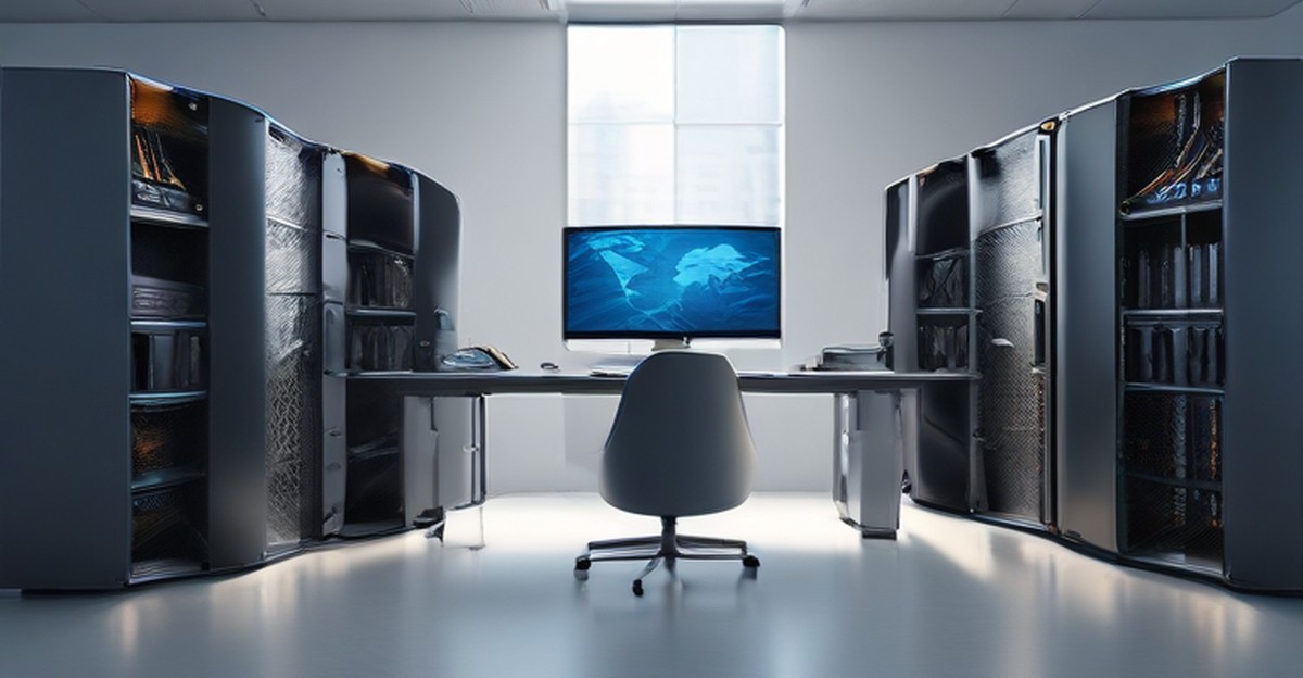 An IT operations desk with monitoring dashboards, illustrating remote work readiness   ECASYS, Southern California