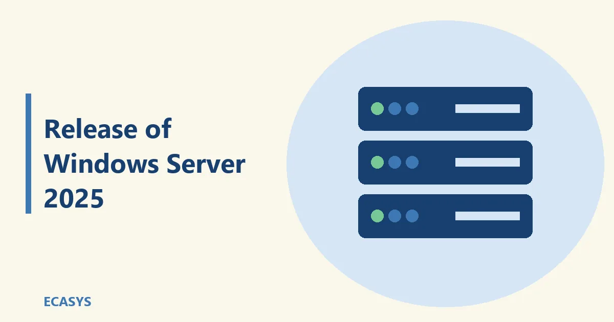 ECASYS illustration: Release of Windows Server 2025: Revolutionizing Server Support
