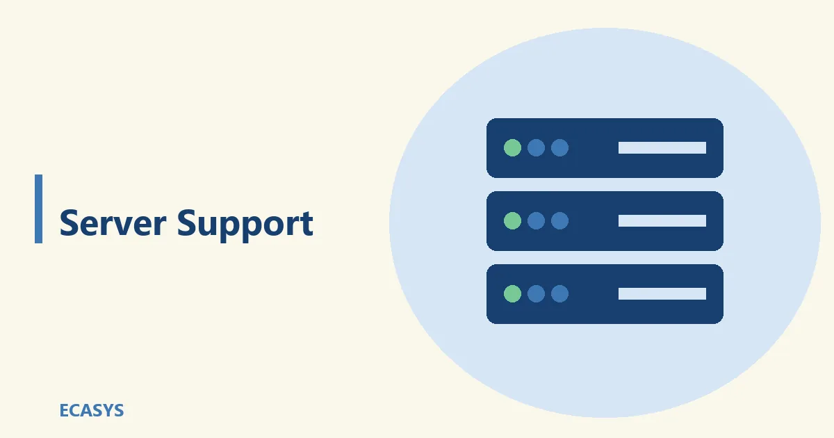 ECASYS illustration: Server Support: The Backbone of Modern Business Operations