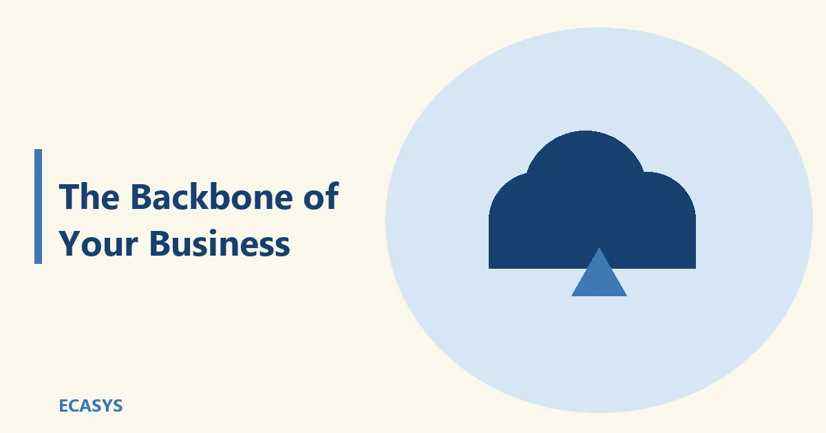 ECASYS illustration: The Backbone of Your Business: Why Server Support Services Matter