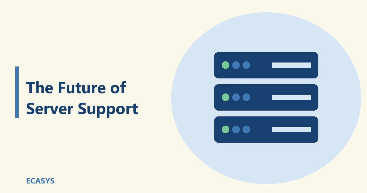 ECASYS illustration: The Future of Server Support: Automation, AIOps, and Beyond
