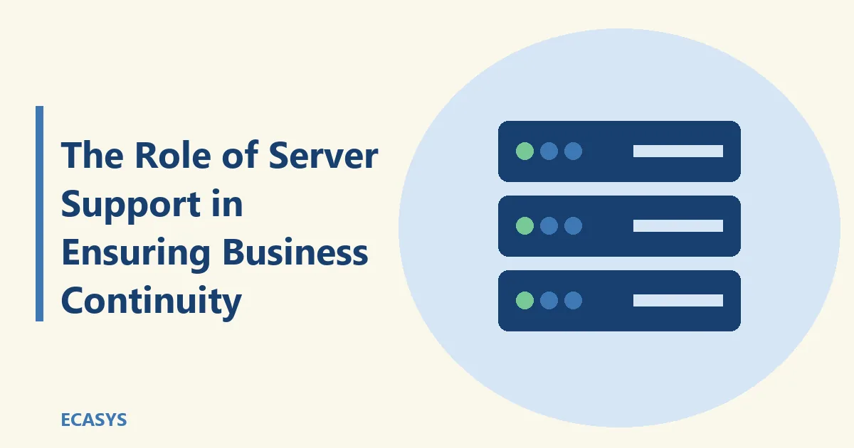 ECASYS illustration: The Role of Server Support in Ensuring Business Continuity