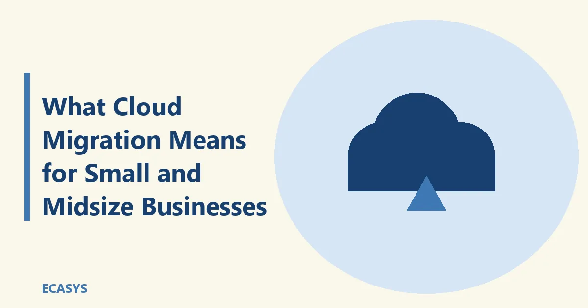 ECASYS illustration: What Cloud Migration Means for Small and Midsize Businesses: Costs and ROI