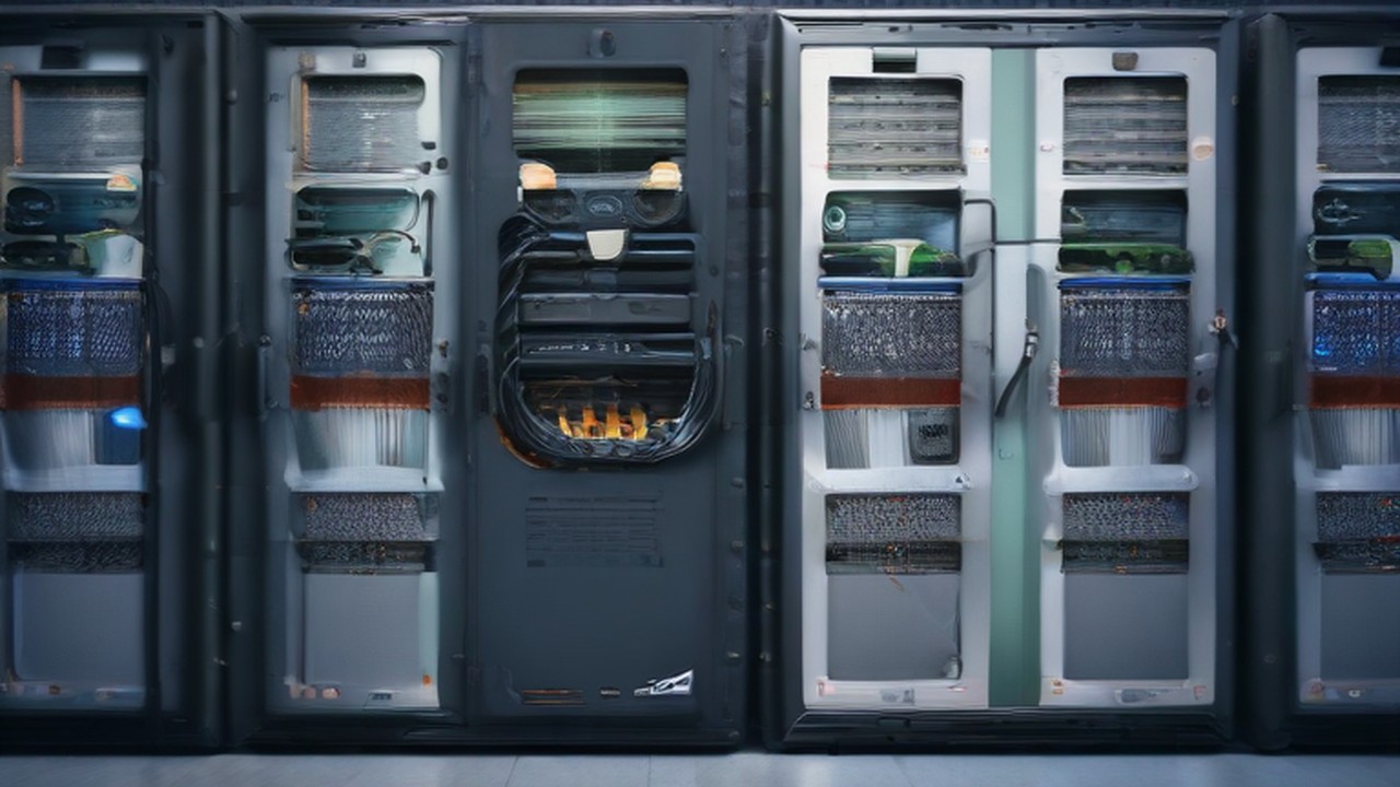 Decommissioned network cabling coiled beside an emptied server rack, illustrating vendor questions - ECASYS, Southern California