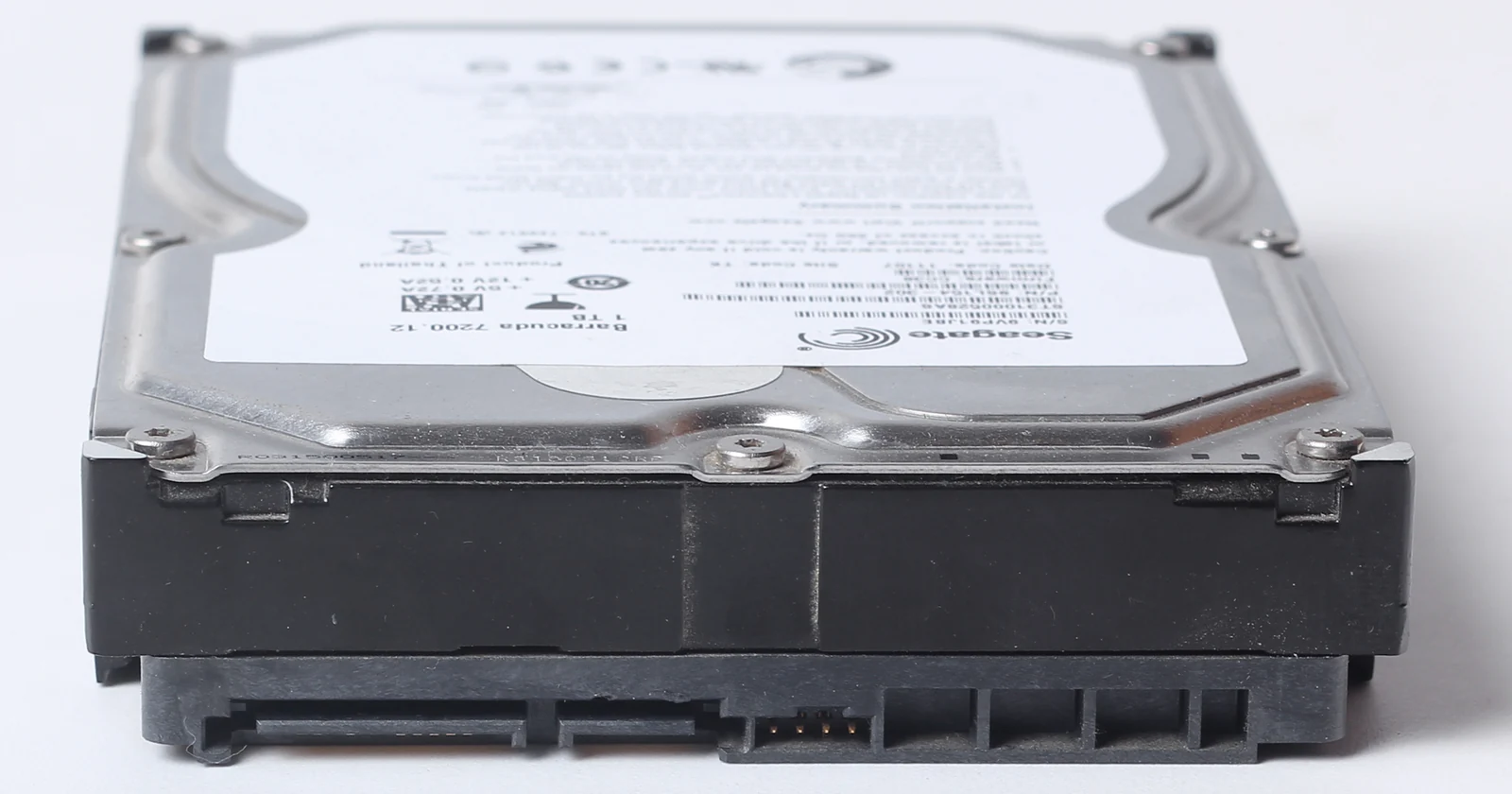 Physical hard drives used to store business data